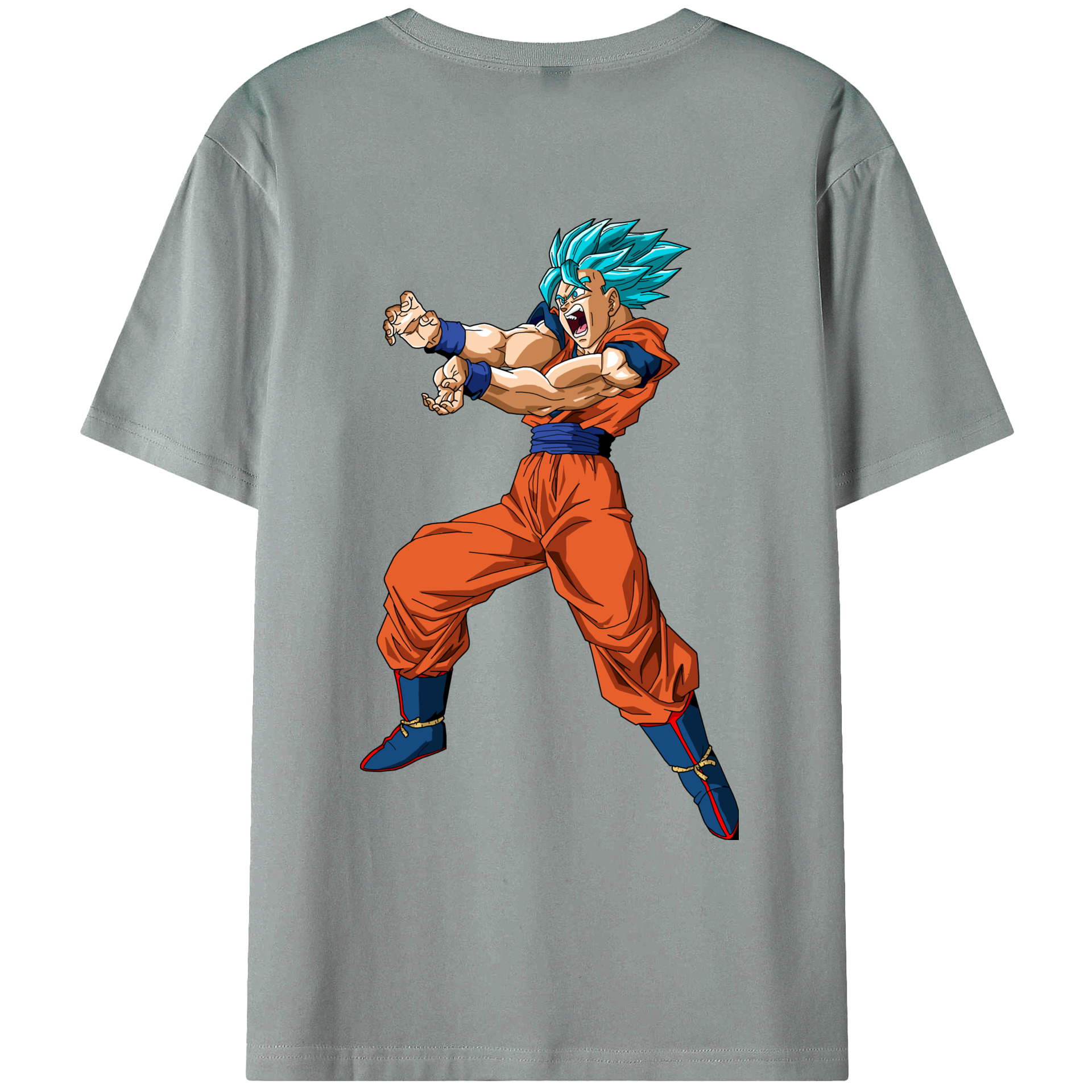 （画像用） ドラゴンボール 孫悟空（そん ごくう）Son Goku カカロット DRAGON BALL Kakarotto 綿100％ メンズ半袖Tシャツ（バックプリント） 通気性
